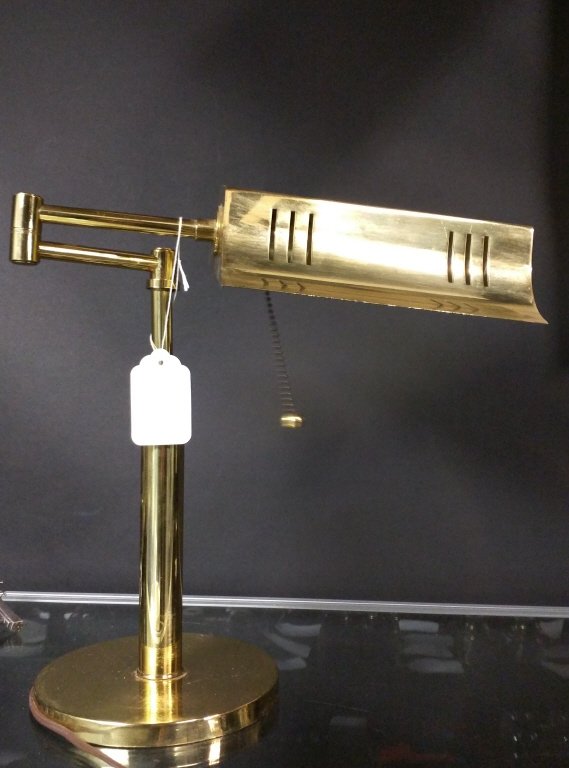 Brass Library Task Lamp (1 of 3)