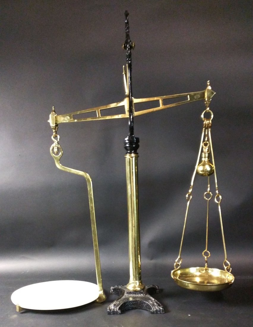 Brass Table Scale, Hunt & Co, London (1 of 7)