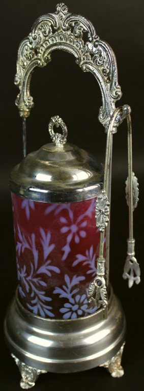 Pickle Castor, Pink, Frosted Glass, Silver (1 of 8)