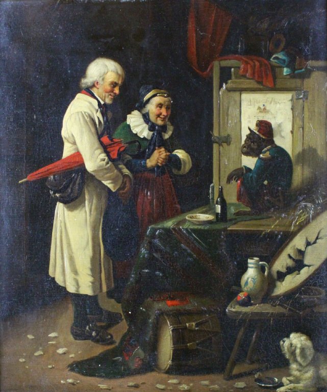 O/C, Couple with Monkey, C. 1884 (1 of 8)