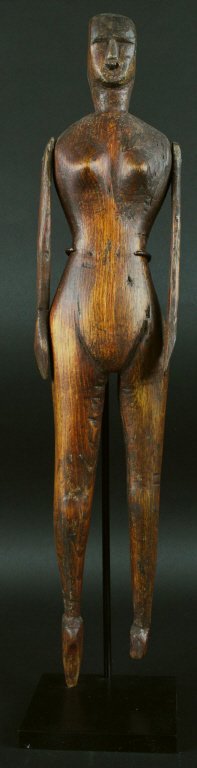 19.5" H. Folk Art, Articulated Figure, 19th C. (1 of 7)
