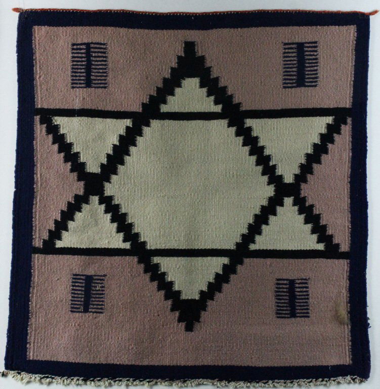 Navajo Weaving, Six Pointed Star, C. 1910 (1 of 8)