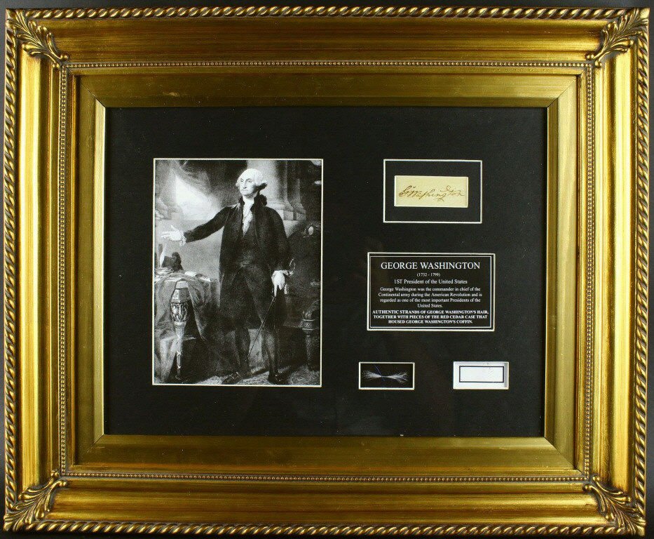George Washington's Hair, Framed, Authenticated (1 of 7)