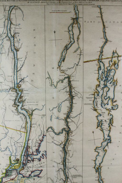 Map, Hudson River, Rev. War, Sauthier, 1776 (1 of 5)