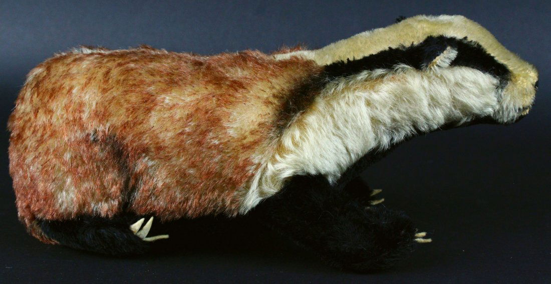 Toy, Steiff, Stuffed Badger, 20th C. (1 of 7)