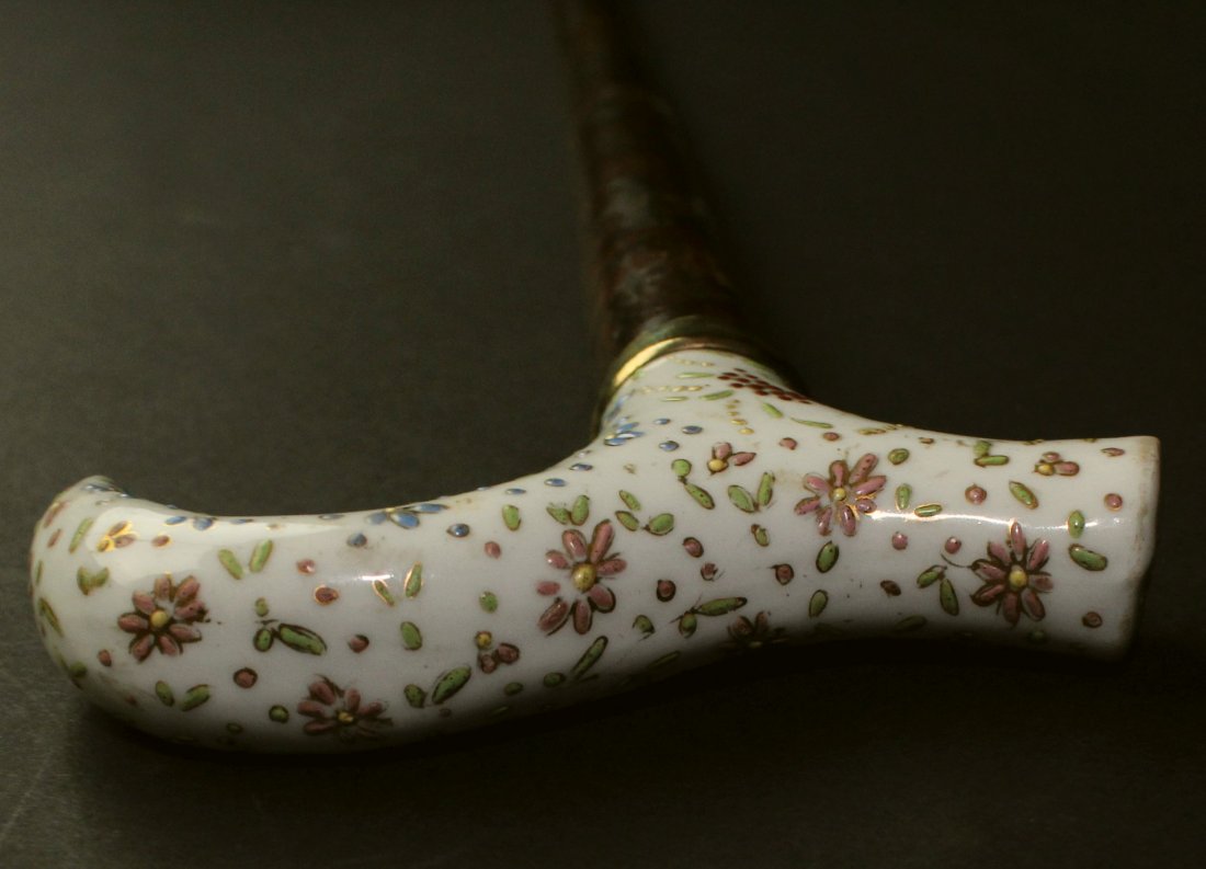 Cane, Porcelain, Tau, C. 1880 (1 of 6)