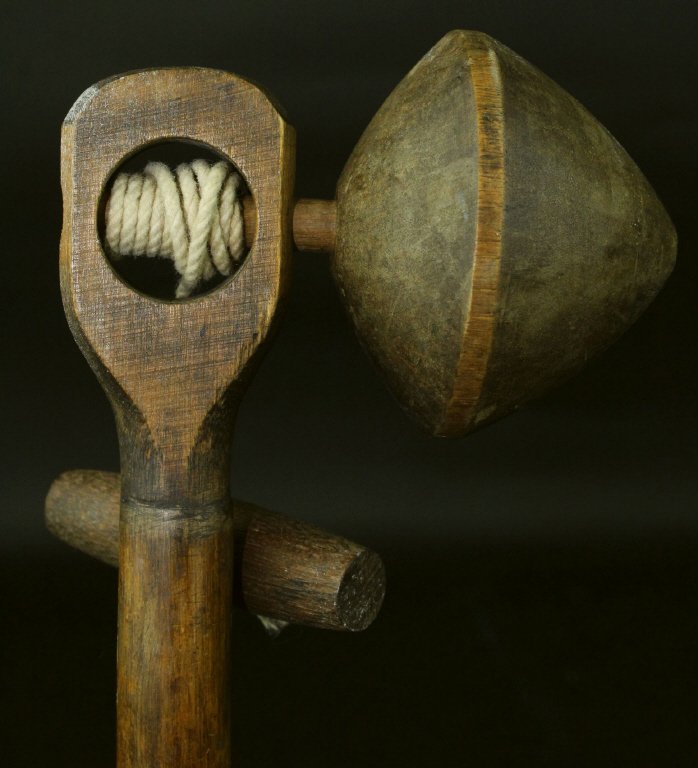 Gadget Cane, Maple, Toy Top, 19th C. (1 of 6)