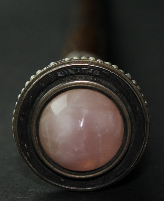 Cane, Rose Quartz, Pearl, 19th C. (1 of 7)