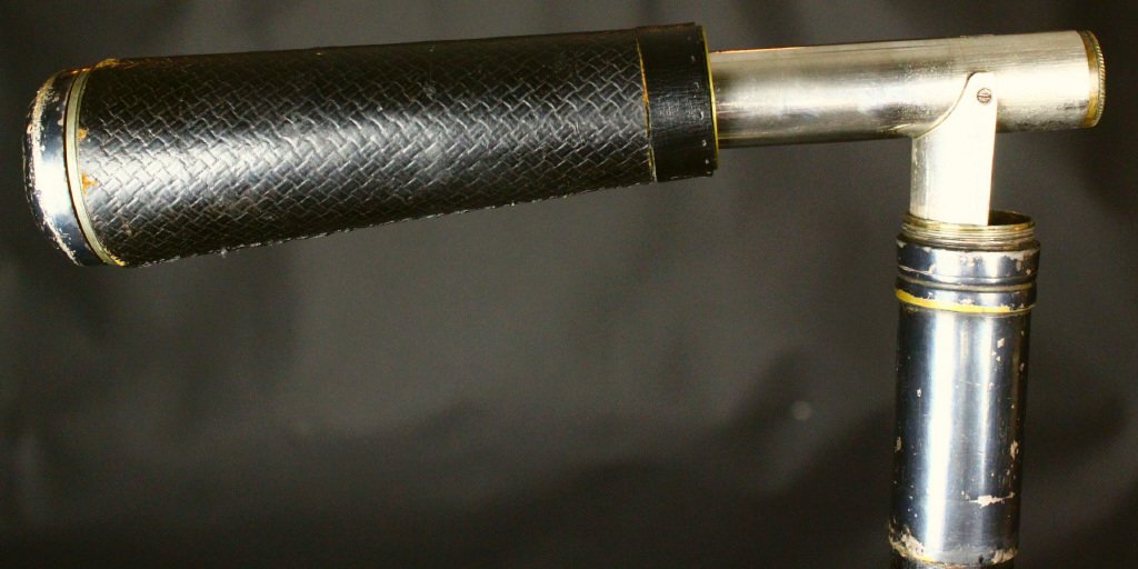 Gadget Cane, Telescope, Malacca, Silver, C. 1875 (1 of 9)