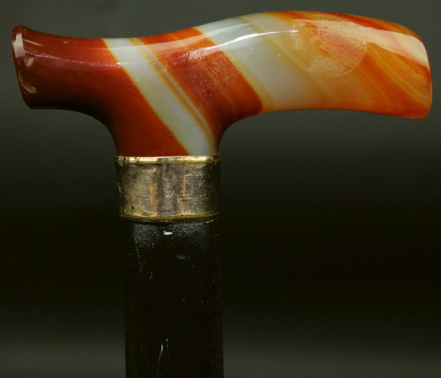 Cane, Agate, Tau Grip, 19th C. (1 of 7)