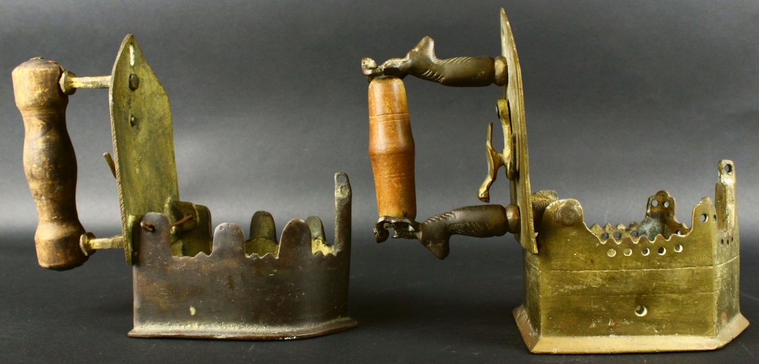 Flat Irons, Pair, Brass, 19th C. (1 of 10)