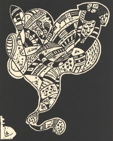 Wassily Kandinsky, Composition, XXe siècle, Limited Edition Woodcut