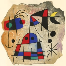 Joan Miró, Composition (Mourlot 206), Miró, Recent Paintings, Limited Edition Lithograph
