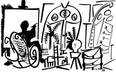 Pablo Picasso, Composition (Cramer 101), Carnet de la Californie, Limited Edition Collotype