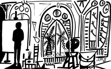 Pablo Picasso, Composition (Cramer 101), Carnet de la Californie, Limited Edition Collotype