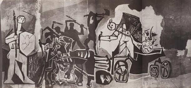 Pablo Picasso, Composition (Cramer 67; Bloch 748; Mourlot 245; Bloch, Books 66), La Guerre et la