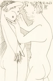 Pablo Picasso, 8.10.64. III (Cramer 148), Le Goût du Bonheur, Limited Edition Mixed Media