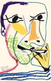 Pablo Picasso, 20.5.65.21. IV (Cramer 148), Le Goût du Bonheur, Limited Edition Mixed Media