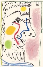 Pablo Picasso, 16.5.64. VII (Cramer 148), Le Goût du Bonheur, Limited Edition Mixed Media