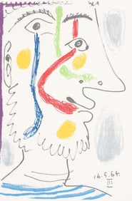 Pablo Picasso, 16.5.64. III (Cramer 148), Le Goût du Bonheur, Limited Edition Mixed Media