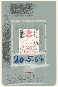 Pablo Picasso, 25.4.64. (Cramer 148), Le Goût du Bonheur, Limited Edition Mixed Media Lithograph