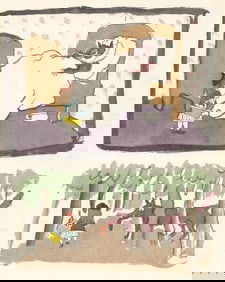 Jules Pascin, Little Red Riding Hood (Le chaperon rouge), XXe siècle, Limited Edition Lithograph