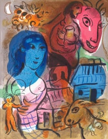 Marc Chagall, Composition (Cramer 80; Mourlot 572), XXe siècle, Limited Edition Lithograph