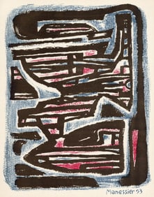 Alfred Manessier, Composition, XXe siècle, Limited Edition Lithograph