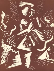 Gino Severini, Gravure Futuriste, XXe siècle, Limited Edition Linocut