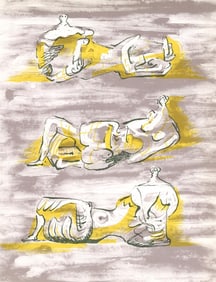Henry Moore, Three Reclining Figures (Cramer 180), XXe siècle, Limited Edition Lithograph