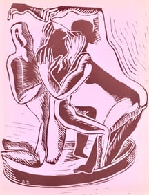 Ossip Zadkine, Composition, Société internationale d'art XXe siècle, Limited Edition Linocut