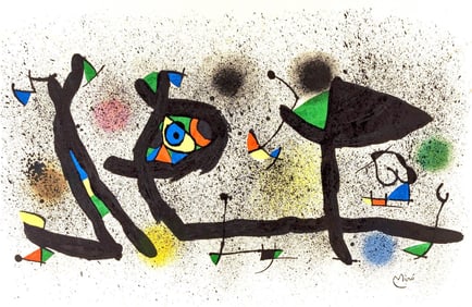 Joan Miró, Sculptures (Mourlot 950), Limited Edition Lithograph