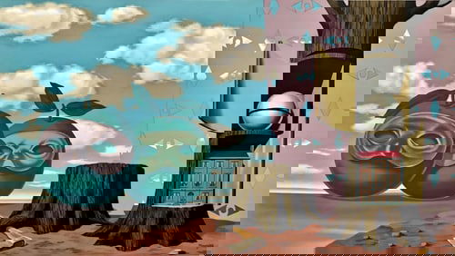 René Magritte, Il y a sur le Rivage de la Mer Deux Pommes Visiteuses, Les Enfants Trouvés de