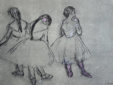 Edgar Degas, Three Dancers, Limited Edition Lithograph