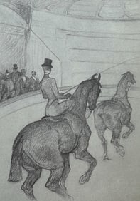 Henri de Toulouse-Lautrec, Haute École Equestrienne: The Tandem, Henri de Toulouse-Lautrec, At the