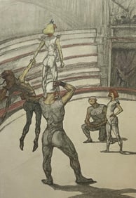Henri de Toulouse-Lautrec, Circus Acrobats, Henri de Toulouse-Lautrec, At the Circus, Limited