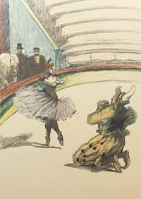 Henri de Toulouse-Lautrec, Curtain Call, Henri de Toulouse-Lautrec, At the Circus, Limited Edition