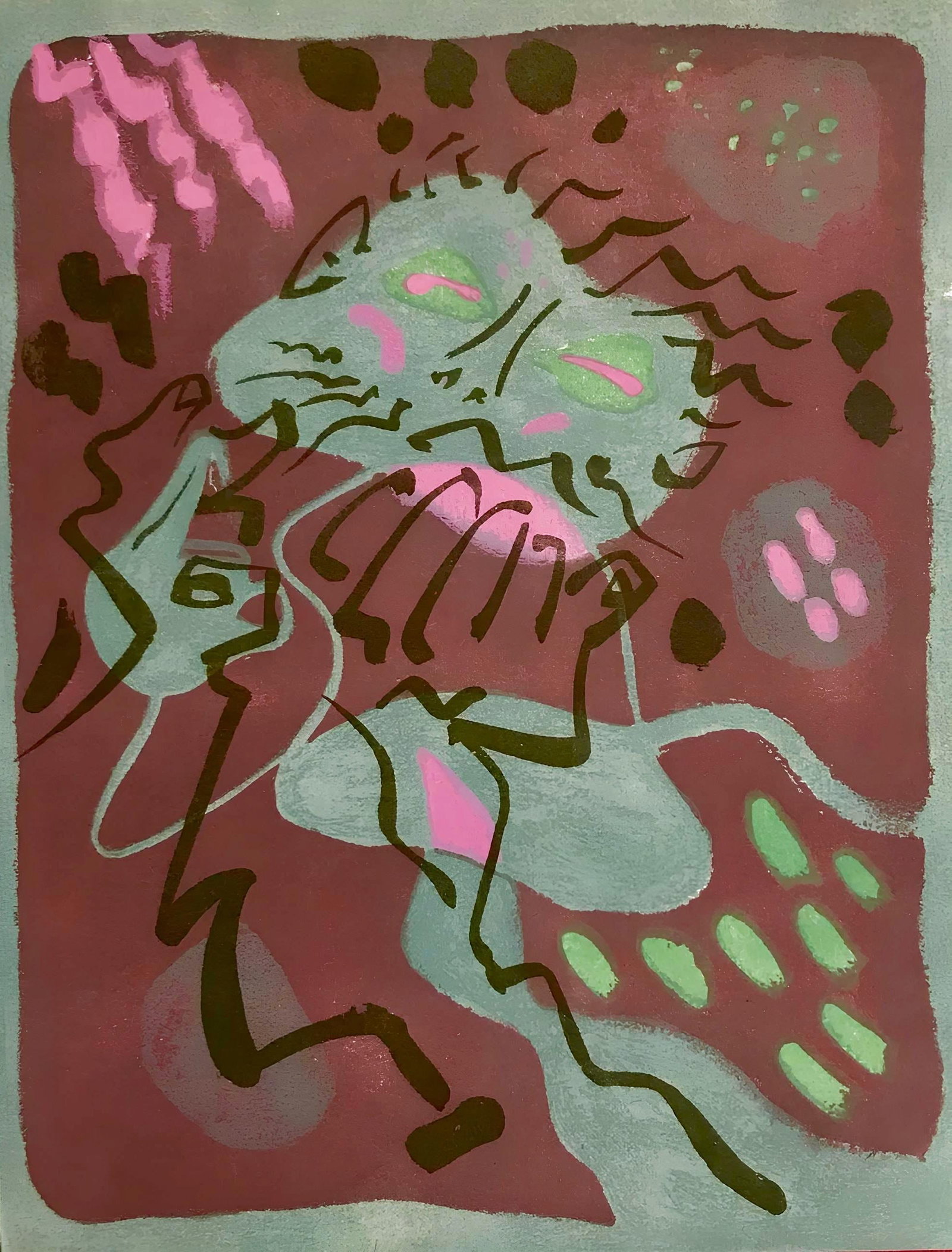 Andre Masson, Composition, Œuvres completes d'Albert Camus, Limited Edition Lithograph (1 of 4)