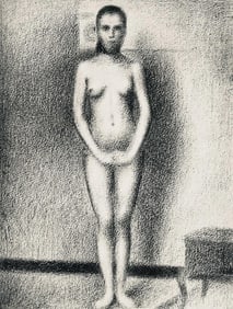 Georges Seurat, La poseuse debout, Seurat, Limited Edition Lithograph