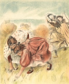 Pierre-Auguste Renoir, Enfants jouant a la balle, Les Lithographies de Renoir, Limited Edition