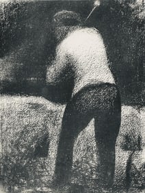 Georges Seurat, Le casseur de pierres, Seurat, Limited Edition Lithograph