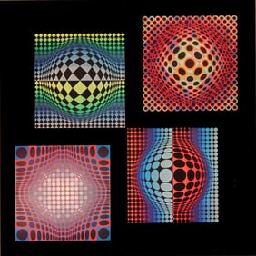 Victor Vasarely, Composition, Vega, Limited Edition Heliogravure