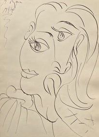 Pablo Picasso, Composition, Carnet de dessins de Picasso, Cahiers d'Art, Limited Edition Lithograph