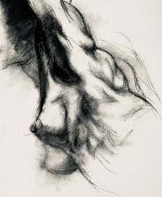 Ian Hornak, Renaissance Female Nude Figure Study, 1963, Original Drawing