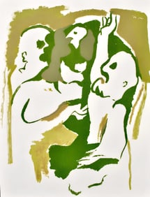 Francisco Bores, Composition, Œuvres completes d'Albert Camus, Limited Edition Lithograph