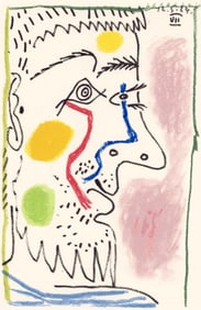 Pablo Picasso, 16.5.64. VII (Cramer 148), Le Gout du Bonheur, Limited Edition Mixed Media Lithograph