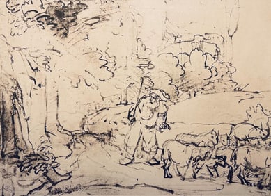 Rembrandt van Rijn, Moses and the Burning Bush, Limited Edition Collotype
