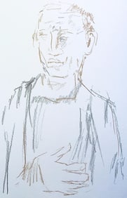 Oskar Kokoschka, Composition, Skizzenbuch der Italienischen Reise 1963, Limited Edition Lithograph