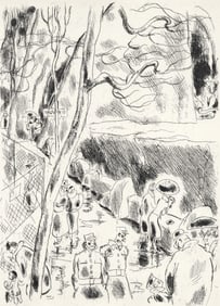 Gus Bofa, La Menagerie du Jardin des Plantes, A La gloire a Paris, Limited Edition Etching