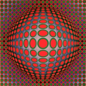 Victor Vasarely, Composition, Vega, Limited Edition Heliogravure